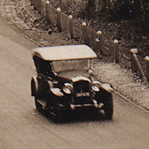 A car driving on a mountain road (Bulli Pass, NSW)