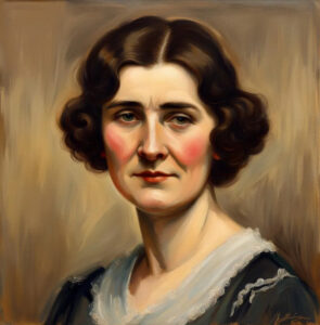 Gertrude Lawson as a middle-aged woman