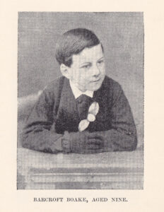 Barcroft Boake, aged nine: Image from Where the Dead Men Lie and Other Poems (by Barcroft Boake, 1897)